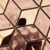 rose-gold-diamond-metal-mosaic-tile-surface-detail Rose Gold Stainless Steel Diamond Wall Mosaic for Contemporary Shower and Living Hall Tiles