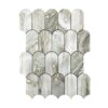 Sage Green Fish Scale Aluminum Mosaic Tile