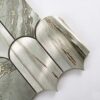 Sage Green Fish Scale Aluminum Mosaic Tile