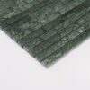 side-profile-of-dark-green-marble-kit-kat-tile-strips Forest Green Marble Vertical Kit Kat Fluted Tile Bathroom and Kitchen Backsplash Mosaic