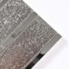 Modern Silver Metal Vertical Stacked Backsplash Bathroom Bar Tile