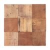 square-wood-mosaic-front-view Rustic Natural Square Reclaimed Boat Wood Mosaic Tile Panel