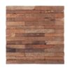Natural Rustic Reclaimed Boat Wood Strip Mosaic Tile for Accent Walls