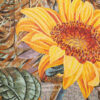 Sunflower Handmade Glass Mosaic Mural for Outdoor Feature Wall