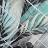 teal-gray-tropical-leaf-glass-mosaic-tile-closeup Teal Gray Tropical Leaf Glass Mosaic Shower Niches, Vanity Backsplashes and Powder Room Walls Tile
