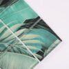 teal-gray-tropical-leaf-glass-mosaic-tile-corner-detail Teal Gray Tropical Leaf Glass Mosaic Shower Niches, Vanity Backsplashes and Powder Room Walls Tile
