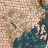Handmade Peacock Display Floral Mosaic Wall Mural Art