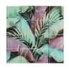 Tropical Leaf Square Glass Mosaic Tile for Kitchen Backsplashes and Bathroom Walls