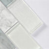 White Blue Marble Glass Subway Tile