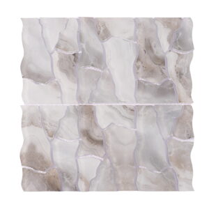 Gray Irregular Pebble Glass Mosaic Tile for Shower Floors