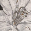 white-lily-mosaic-mural-flower-center-close-up White Lily Handmade Glass Mosaic Mural Tile