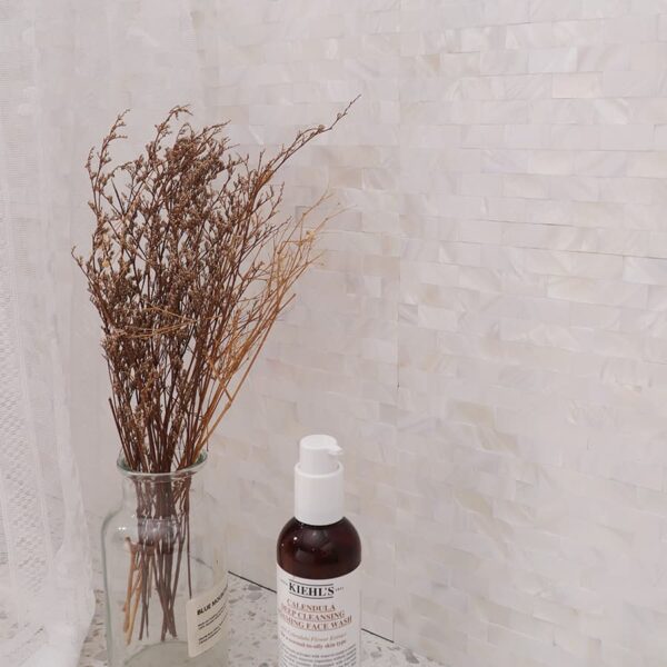 White Mother of Pearl Tight Joints Subway Polished Mosaic Tile