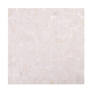 white-shell-mosaic-tile-full-sheet Peel and Stick White Shell Mosaic Wall Tile 15mm for Easy Decor