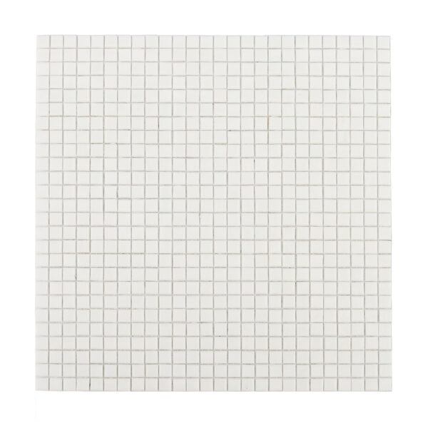 White Mini Square Glass Mosaic Kitchen Backsplash Tile